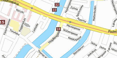 Stadtplan Blaues Lamm Danzig