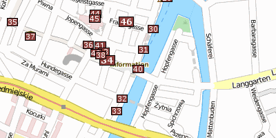 Stadtplan Grünes Tor Danzig