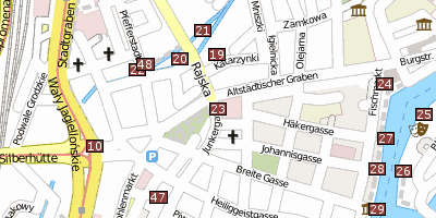 Kiek in de Kök  Danzig Stadtplan
