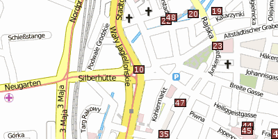 Stadtplan Sopot Danzig